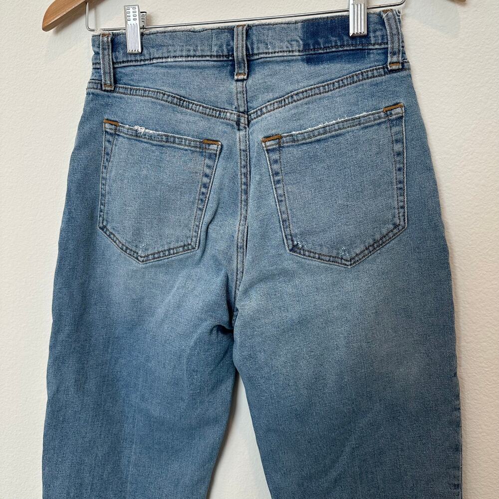 Abercrombie & Fitch Curve Love Ultra High Rise Ankle Straight jeans 27 / 4 short - Picture 4 of 6